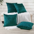 thumbnail image 3 of Home Soft Things Ikat Velvet 4 Piece Throw Pillow Cover Set - Sapphire - 20" x 20", 3 of 8