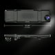 thumbnail image 2 of Cámara de tablero 4K con espejo frontal y trasero, cámara de espejo retrovisor para autos y camionetas con pantalla táctil IPS de 11", cámara de reversa con puerto tipo C y sensor Starvis, 2 of 5