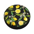 thumbnail image 2 of Kdxio Spare Tire Cover for RV Trailer, Waterproof Wheel Cover,Camper Spare Tire Cover Fit for Rv SUV Truck Travel Trailer -Lemon Fruits Flowers Leaves, 2 of 8