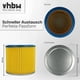 thumbnail image 4 of 2-Pack Pleated Filters Compatible with Lavor GBX 32, GBX 22, GN 32, GN 22, Ashley 300, Ashley 100 Vacuum Cleaner Cartridge Filters Blue Yellow, 4 of 5