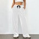 thumbnail image 1 of Pincandy Women's Solid Color Velour Pants - Elastic Waist, Loose Wide Leg Fit with Pockets, Luxurious & Comfortable for Loungewear & Daily Outings, 1 of 6
