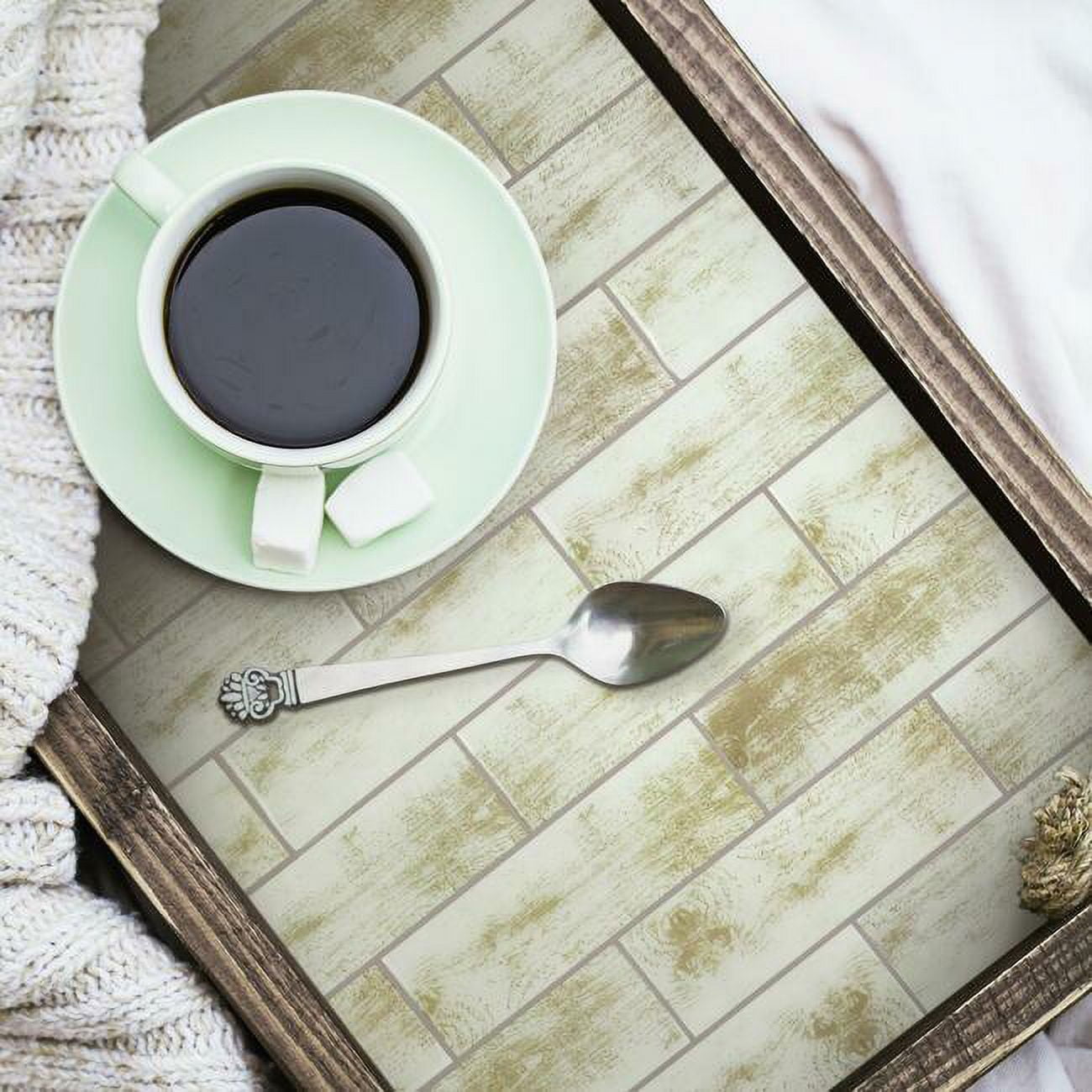 Distressed Wood Tile Peel and Stick Backsplashes