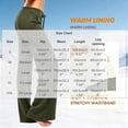 thumbnail image 3 of Hilenly Plus Size Cargo Pants Women Baggy Wide Leg Fleece Lined Pants Drawstring Waisted Y2k Low Rise Flare Pants with Pockets, 3 of 6