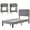 Style-A, variant on VECELO 3-Pieces Bedroom Sets Twin Size Bed Frame with Adjustable Upholstered Headboard, Nightstand with Storage Drawer, Dark Gray