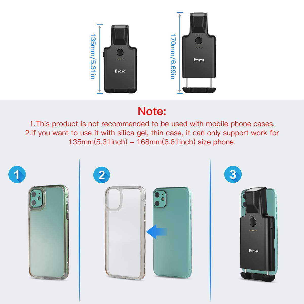 EYOYO Barcode Scanner For Android IOS Cell Phone and Window Phone, Back Clip, Bluetooth, Portable, Data Matrix Code 1D 2D QR Easy Setup » Gadget mou EYOYO Barcode Scanner For Android IOS Cell Phone and Window Phone, Back Clip, Bluetooth, Portable, Data Matrix Code 1D 2D QR Easy Setup » Gadget mou