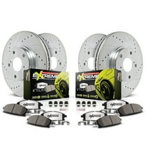 PowerStop Front and Rear Z26 Street Warrior Carbon-Fiber Ceramic Brake Pad and Drilled and Slotted Rotor Kit Fits: KIA Select Models K8510-26