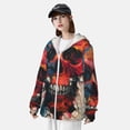 thumbnail image 3 of Lsque Abstract Colorful Skull Art UPF 50+ Lightweight Sun Protection Men's Women's Long Sleeve Shirt, Hoodie Performance -3X-Large, 3 of 9