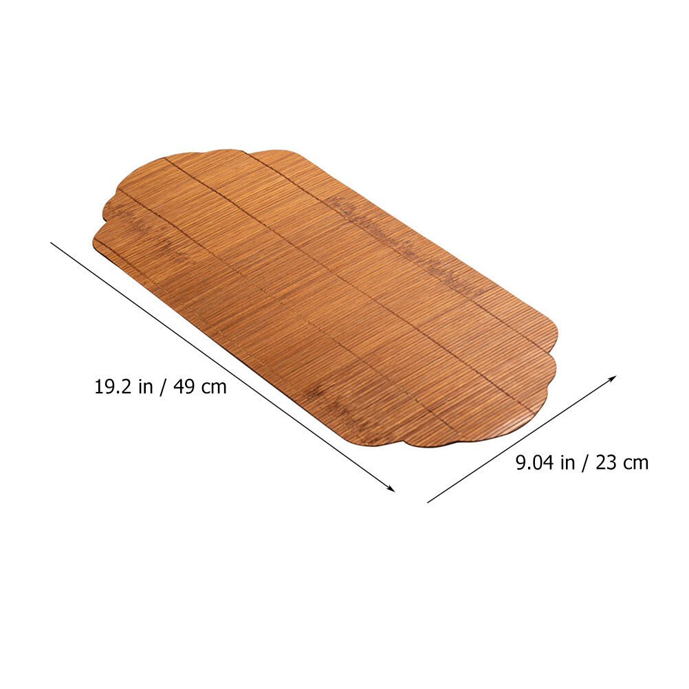 Bamboo Tea Mat Tea Table Runner Natural Bamboo Mat Decorative Tea Table