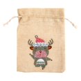 thumbnail image 1 of Cuadros Decorativos 4pcs diamante pintura Navidad lino bolsa de regalo de dibujos animados decoración del hogar (FD001) Likrtyny embutido en tela, 1 of 6