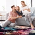 thumbnail image 4 of Fragmented Flowers Polyester Right-Angle Door Carpet Mat for Entryway, Indoor Floor Rug with Dual-Layer Absorbent Technology - 24 x 36 Inches, 4 of 6