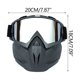 thumbnail image 5 of Gafas de nieve Casco de moto Máscara de gafas | Protección UV antiempaña antiarañazos | Careta desmontable | Relleno de TPU de policarbonato | Correas ajustables | Snowboard de esquí al aire libre a, 5 of 5