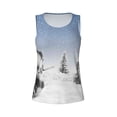 thumbnail image 4 of Lsque Snowman And Christmas Tree Printed Workout Tank Tops for Women, Athletic Sports Tank Tops, Compression Sleeveless Dry Fit Shirts,Sleeveless Yoga Shirt-X-Large, 4 of 9