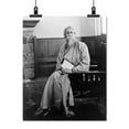 thumbnail image 2 of Print: Rabindranath Tagore, Full-Length Portrait, Seated, Facing Front, 2 of 4