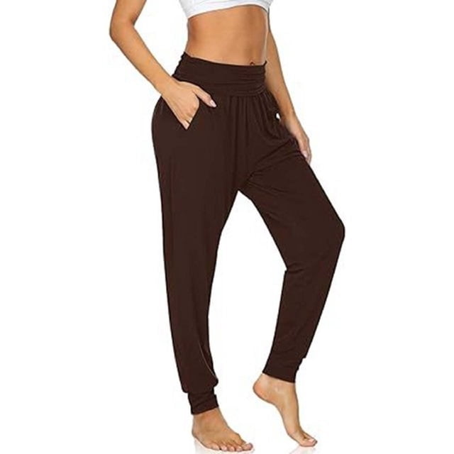 Refurbished YDLCAFD Maternity Trousers In A Solid Color With Integrated Yoga Waistband And Functional Pockets