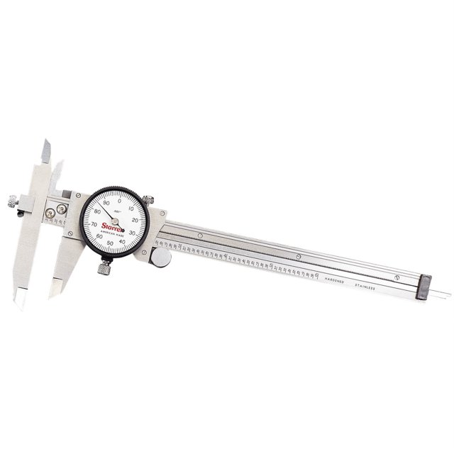120JZ-6 Calibrador de esfera desplazada, acero inoxidable endurecido, rango de 0 a 6 ", graduaciones de 0,001" Starrett 120JZ-6