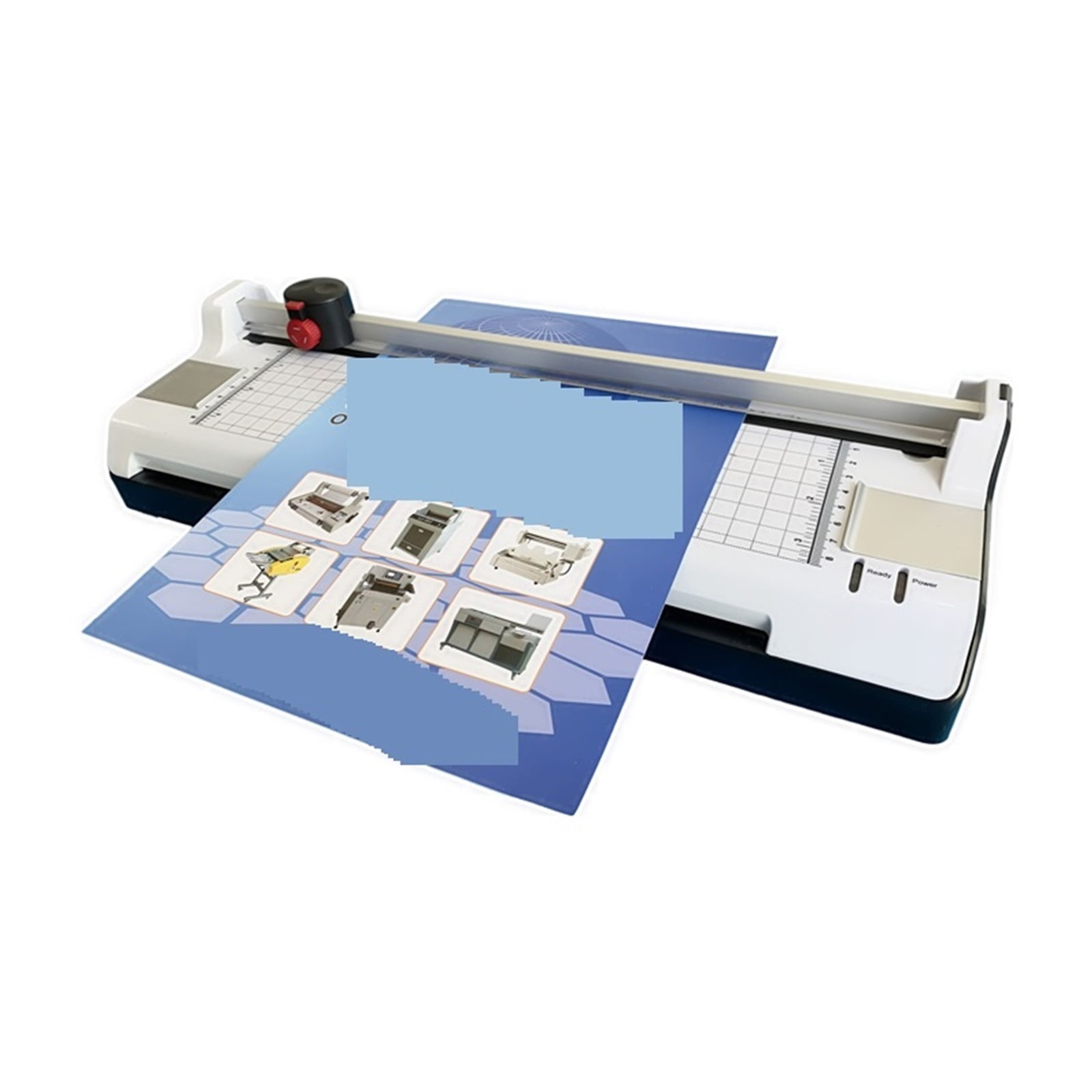 Laminator Cutter Machine Hot Cold Laminating Machine Two Rollers A4 Size Document Photo Laminator