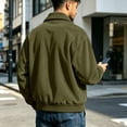 thumbnail image 3 of Mens Zip Up Corduroy Jacket Long Sleeve Fashion Stylish Jackets Spring Fall Warm Zip Up Sweatshirt Jacket for Work Dress Sweatshirts with Pockets, 3 of 6