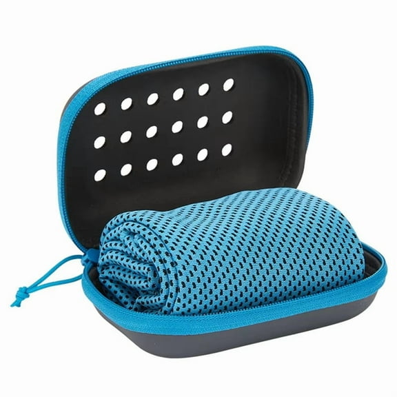 Quick-Dry Cooling Towel with Waterproof Storage Box for Sports, Outdoor Activities & Fitness,High Quality Towel
