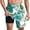 Green#056, variant on Lcziwo Mens 7 inch Hawaiian Swim Trunks Tropical Print Drawstring Shorts Quick Dry Stretch Compression Liner Shorts Green,M