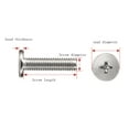 thumbnail image 2 of (100pcs) Nickel -Plated Carbon Steel Head Flat Tail Screws M3x16mm Head diameter: 5.8mm., 2 of 4