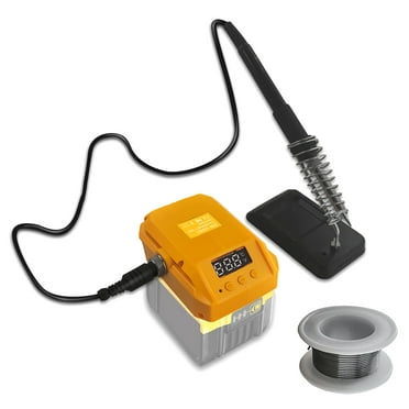 Battery-Powered Soldering Station 18/20V, Fast Heat-Up, Compact Design for Dewalt On-the-Go Soldering