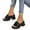 Black, variant on BLTIBY Women's Slippers High Heels Thick Heel Sandals Fashion Square Open Toe Block Slip-On Y2K Summer Comfortable Party Dress Shoes Black 42