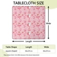 thumbnail image 2 of Red Strawberry Plants Fruit Cat Square Fitted Tablecloth with Elastic Edge,Square Table Cover,Washable Elastic Table Cover for Home Kitchen Party Decor 36"x36", 2 of 6