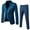 Blue, variant on Puntoco Men's Suit Jacket Vest & Suit Navy Pants Outfit Sets, 3-Piece, Sizes S-XXL