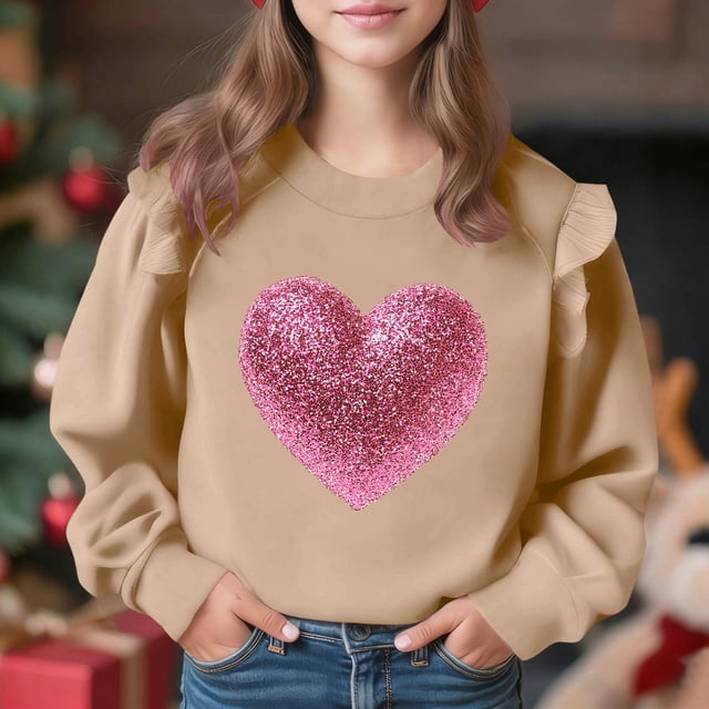 Vestido de verano para niña con estampado de flores de Pascua, manga corta, bolsillos con volantes y cuello redondo, top de poliéster