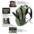 thumbnail image 4 of ALAZA Cartoon Dogs on Green Backpack Elementary School Bag Bookbag Travel Rucksack, 4 of 7