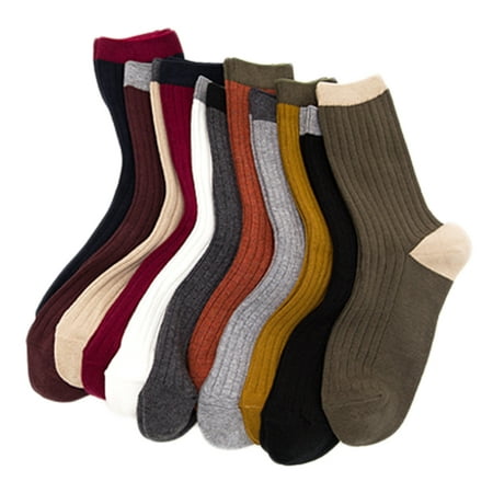 

Lian LifeStyle Big Girl s & Women s 4 Pairs Combed Cotton Socks HR1751 Casual Size L/XL (Dark Grey Grey Cream White Khaki)