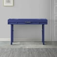 thumbnail image 5 of Industrial Style Metal and Wood 1 Drawer Vanity Desk Blue - Saltoro Sherpi, 5 of 5