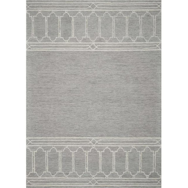 HomeRoots 353373 27 x 45 in. Wool Grey Area Rug
