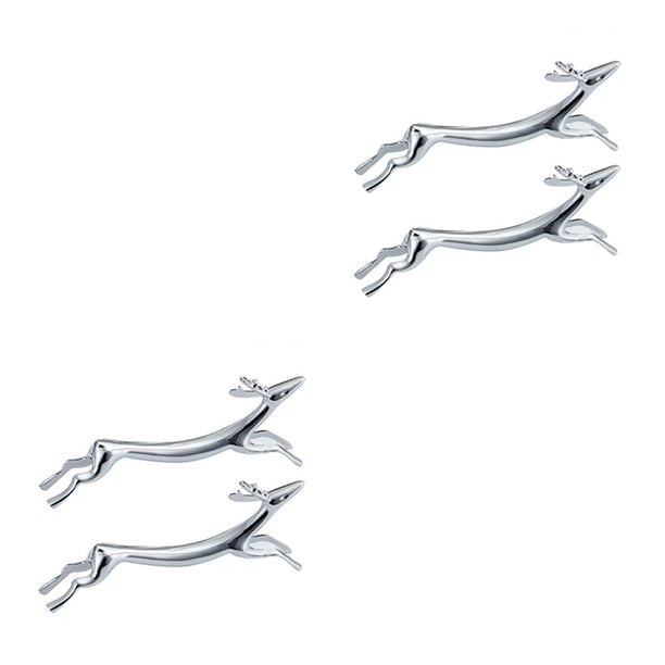 Billuyoard Soporte para palillos de vajilla de aleación de Zinc plata 8*3 cm 2piezas