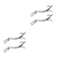thumbnail image 4 of Monstrate Feiqiong, 2 uds., soporte para vajilla, soporte para palillos en miniatura de animales de dibujos animados, soporte para cuchara, plata 8*3 cm 2piezas, 4 of 6