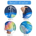thumbnail image 3 of Pantalones de playa de secado rápido de verano para hombre, pantalones de baño de cinco puntos, pantalones cortos casuales grandes con impresión 3D, 3 of 6