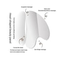 thumbnail image 2 of Herramientas faciales Gua Sha de acero inoxidable, herramienta de masaje Guasha de metal para raspado linfático, 2 of 4