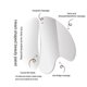 thumbnail image 2 of Herramientas faciales Gua Sha de acero inoxidable, herramienta de masaje Guasha de metal para raspado linfático, 2 of 4
