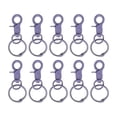 thumbnail image 1 of Naiovety Paquete de 10 hebillas colgantes, anillos abiertos, hebillas para bolsas, accesorios, conectores de extremo coloridos, collar de perro, Almacenamiento y organización del hogar Violeta, 1 of 6