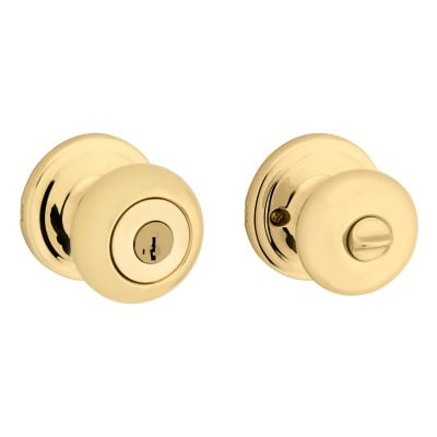 Kwikset SmartKey Security Juno Keyed Entry Doorknob Gold with 2 Keys