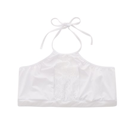 

Odeerbi Plus Size Lingerie for Women Fashion Sling Sexy Lace Nightwear Pajamas Vest White