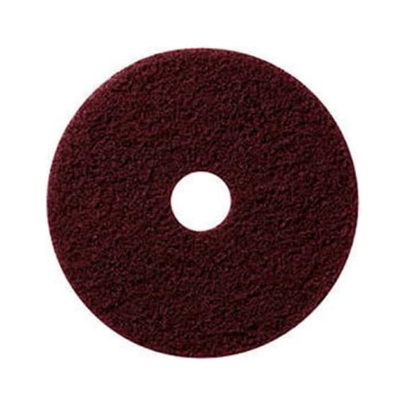 Global Industrial 22"" Stripping Pad Burgundy 5 Per Case
