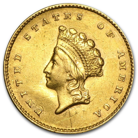 $1 Indian Head Gold Dollar Type 2 (Cleaned)