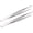 7 Inch, variant on 5 Inch Stainless Steel Tweezers with Straight Serrated Tip Multipurpose Forceps for Craft Repairing 2 Pack