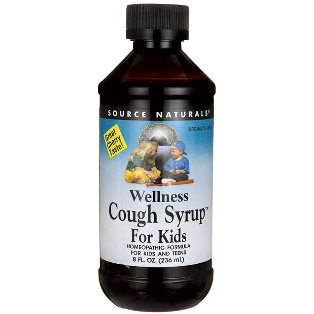 Source Naturals Wellness Cough Syrup For Kids - Cherry 8 fl oz Liquid