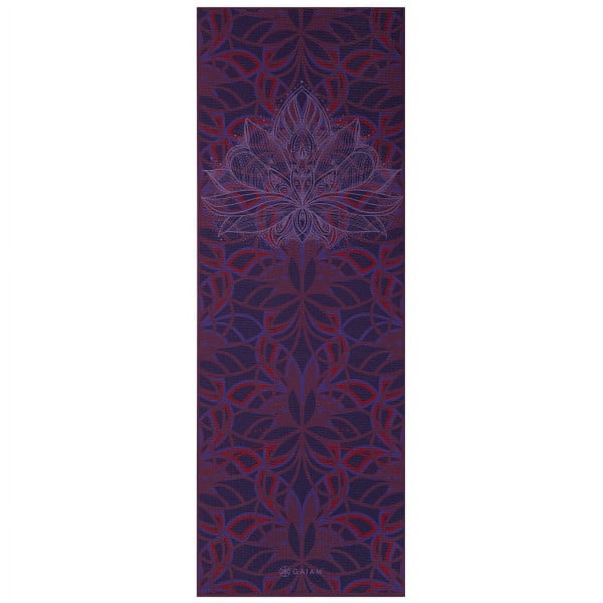 Gaiam Premium Reversible Yoga Mat, Divinity, 6mm