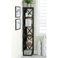 thumbnail image 4 of Convenience Concepts Oxford 5 Tier Corner Bookcase, Cherry / Black, 4 of 11