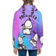 thumbnail image 3 of Sanrio Pochacco Kids' Hoodie 3d Print Sweatshirt Soft Pullover Hooded With Big Pockets Fans Gifts For Boys Or Girls Small, 3 of 7