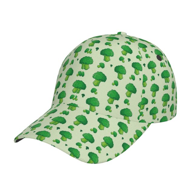 Fotbe Broccoli 1 Gorro Clásico de Béisbol, Gorra Ajustable con Broche Snapback, Gorro de Exterior de Algodón Suave