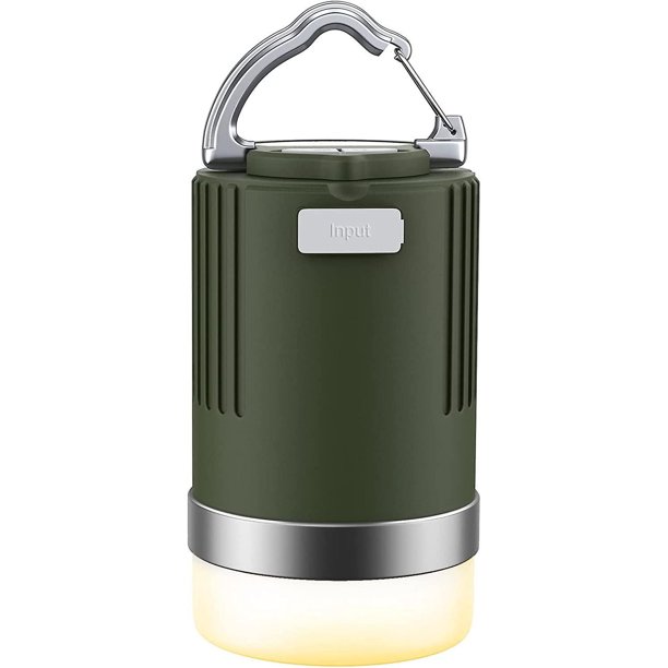 2023 Linterna de camping LED, luces recargables de 15 000 mAh con 4 modos de luz, energía de respaldo, luces IP66